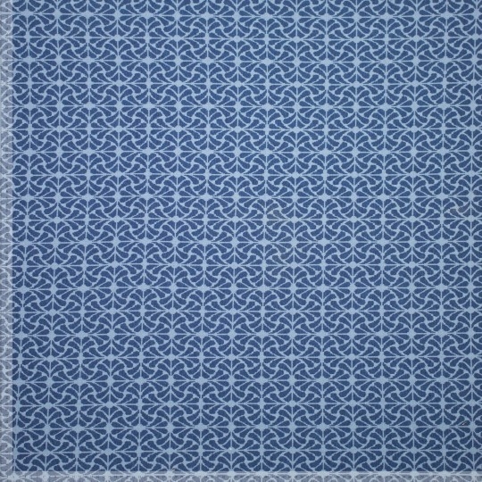 Jacquard -  Stoff "Mosaic" blau