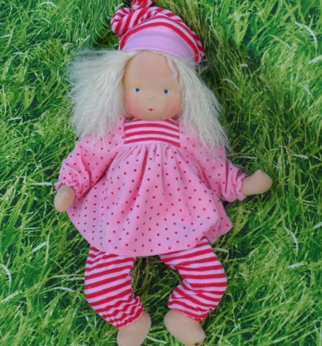 Puppe nach Waldorfer Art - Baby "Imke" 40 cm, fertig genäht